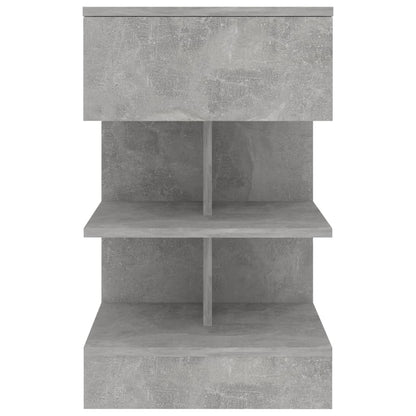 Nachtkastjes 40X35X65 Cm Spaanplaat 2 Betongrijs