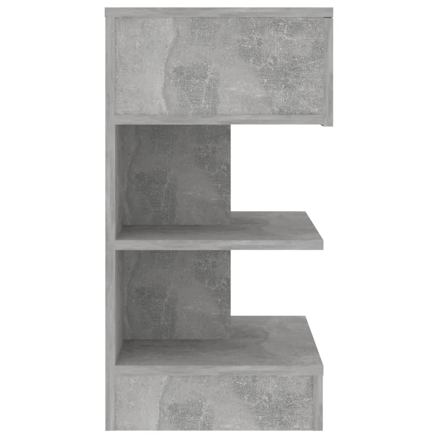 Nachtkastjes 40X35X65 Cm Spaanplaat 2 Betongrijs