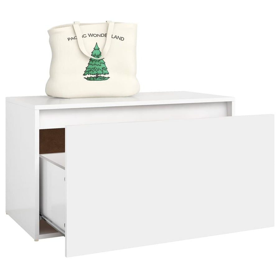 Halbank 80X40X45 Cm Spaanplaat Wit