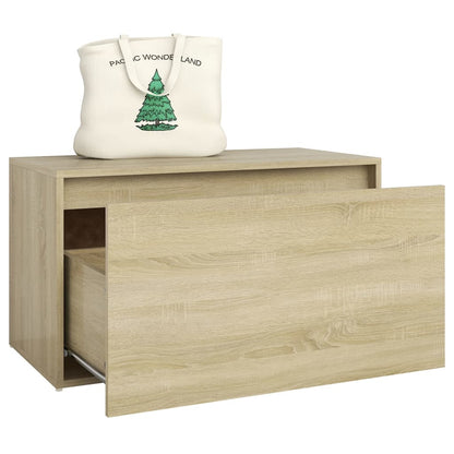 Halbank 80X40X45 Cm Spaanplaat Kleurig Sonoma eiken