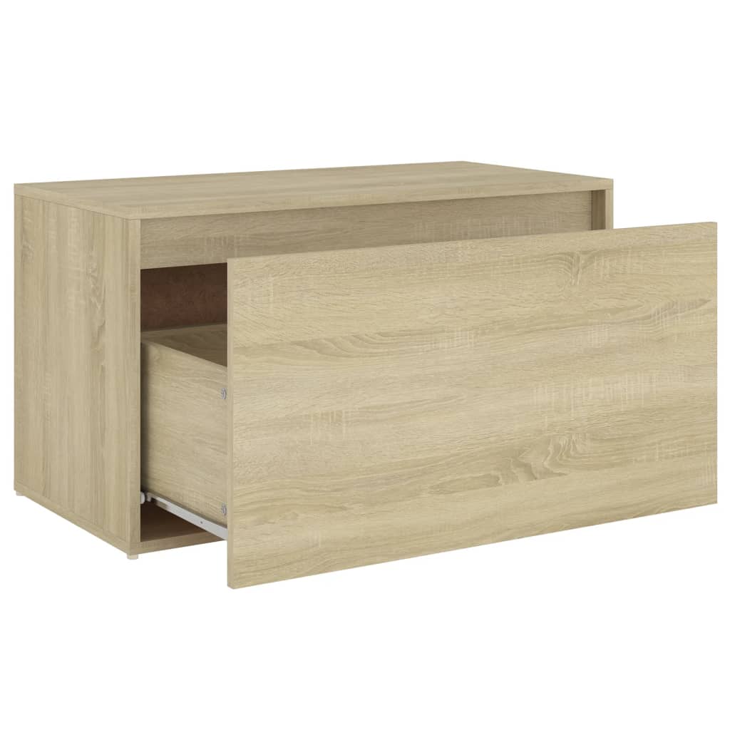 Halbank 80X40X45 Cm Spaanplaat Kleurig Sonoma eiken