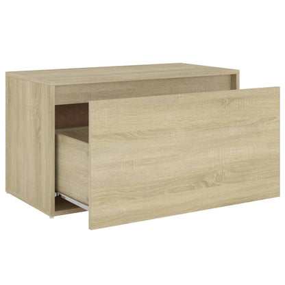Halbank 80X40X45 Cm Spaanplaat Kleurig Sonoma eiken
