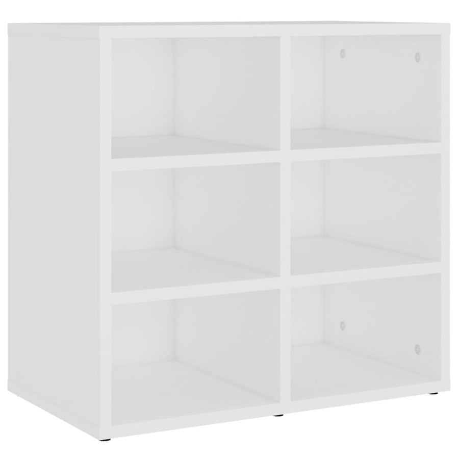 Schoenenkasten 2 St 52,5X30X50 Cm Wit