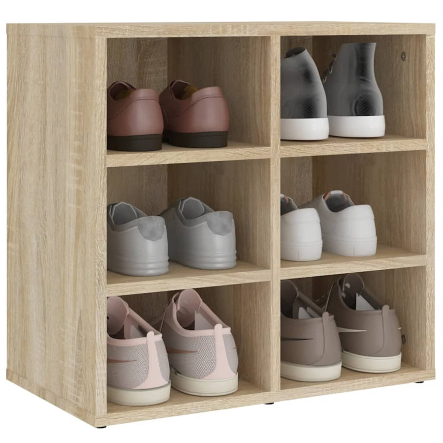 Schoenenkast 52,5X30X50 Cm Sonoma Eikenkleurig