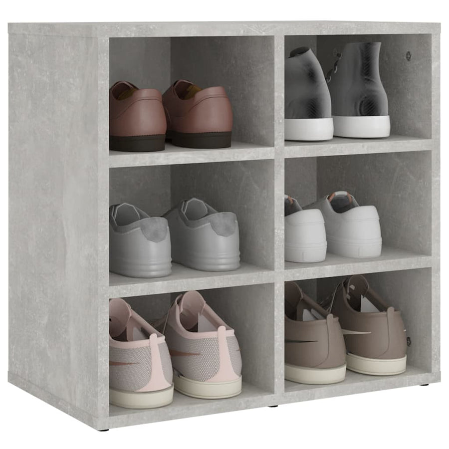 Schoenenkast 52,5X30X50 Cm 1 Betongrijs