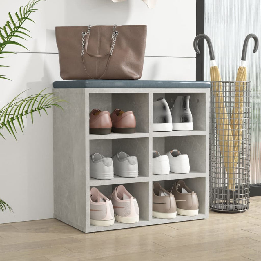 Schoenenkast 52,5X30X50 Cm 1 Betongrijs