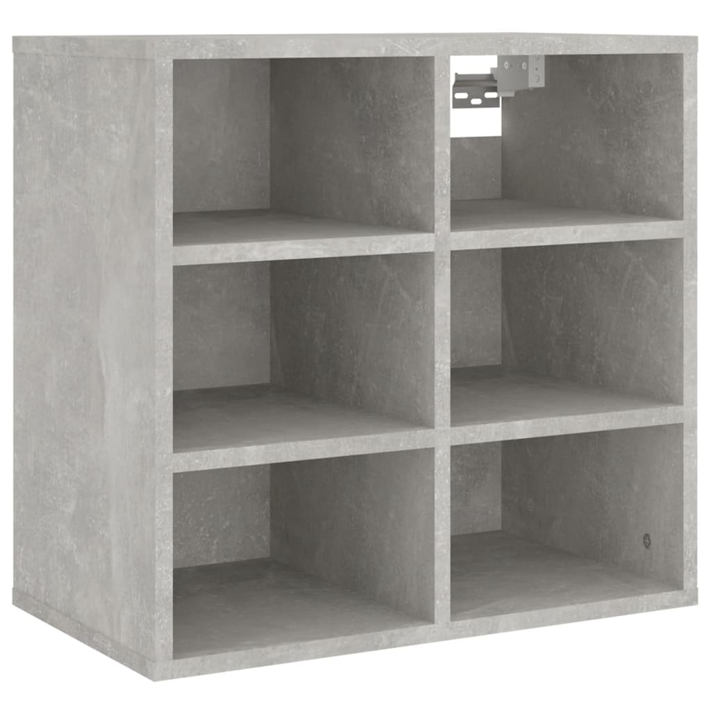 Schoenenkasten 2 St 52,5X30X50 Cm Betongrijs 1
