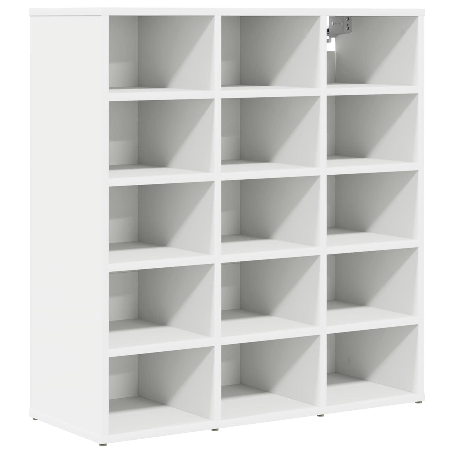 Schoenenkast met plank Wit 77,5 x 30 x 83,5 cm Bewerkt hout
