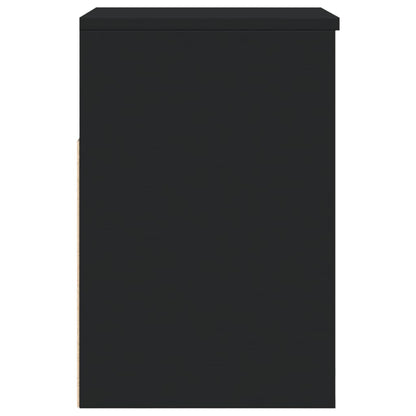 Schoenenbank 60x30x45 cm bewerkt hout zwart