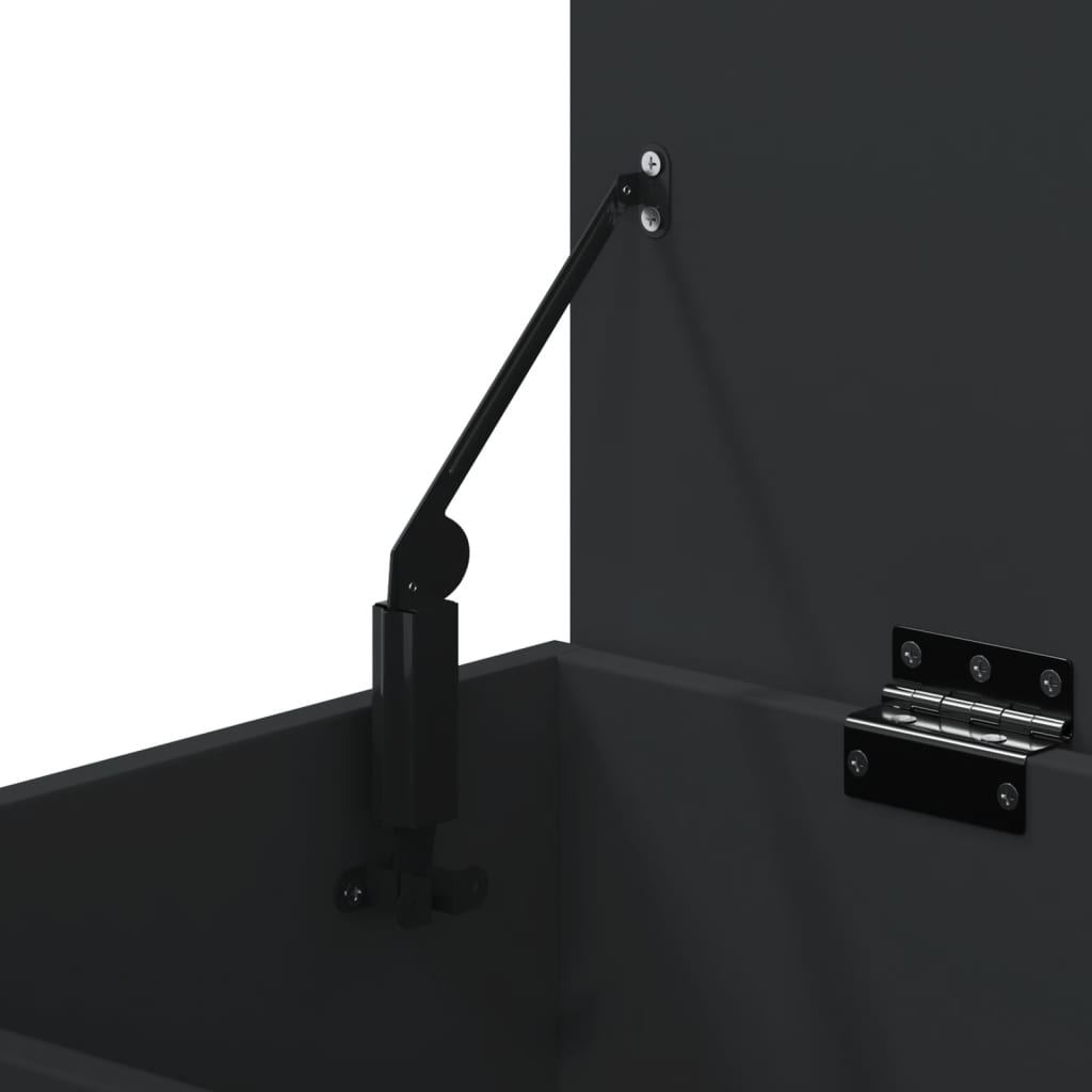 Schoenenbank 60x30x45 cm bewerkt hout zwart