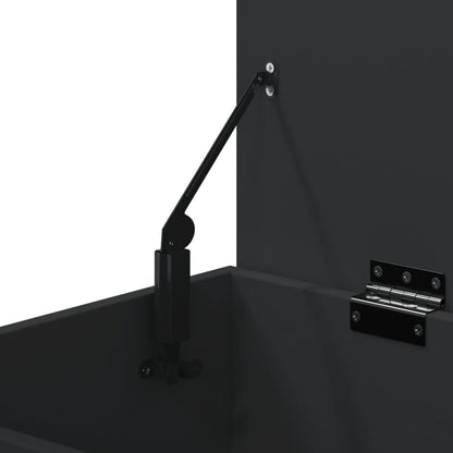 Schoenenbank 60x30x45 cm bewerkt hout zwart