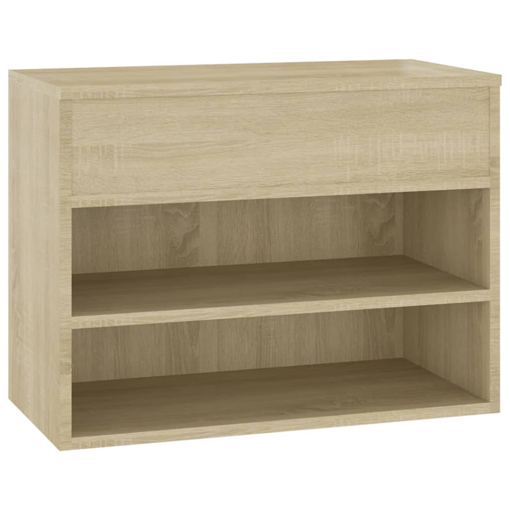 Schoenenbank 60X30X45 Cm Spaanplaat Kleurig Sonoma eiken