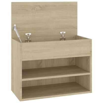 Schoenenbank 60X30X45 Cm Spaanplaat Kleurig Sonoma eiken