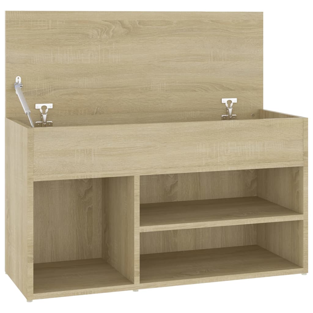 Schoenenbank 80X30X45 Cm Spaanplaat Kleurig Sonoma eiken