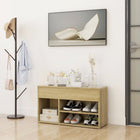 Schoenenbank 80x30x45 cm spaanplaat sonoma eiken