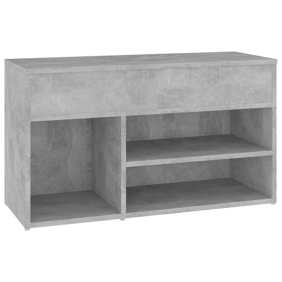 Schoenenbank 80X30X45 Cm Spaanplaat Betongrijs