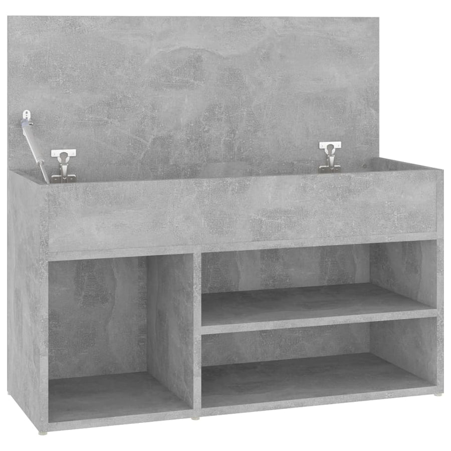 Schoenenbank 80X30X45 Cm Spaanplaat Betongrijs