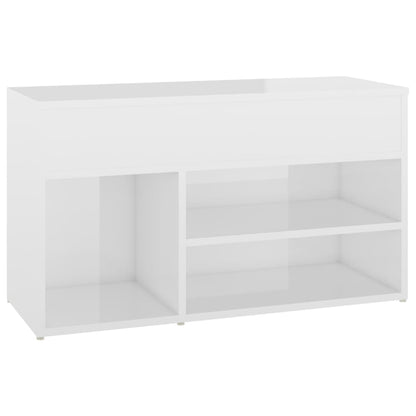 Schoenenbank 80X30X45 Cm Spaanplaat Hoogglans wit