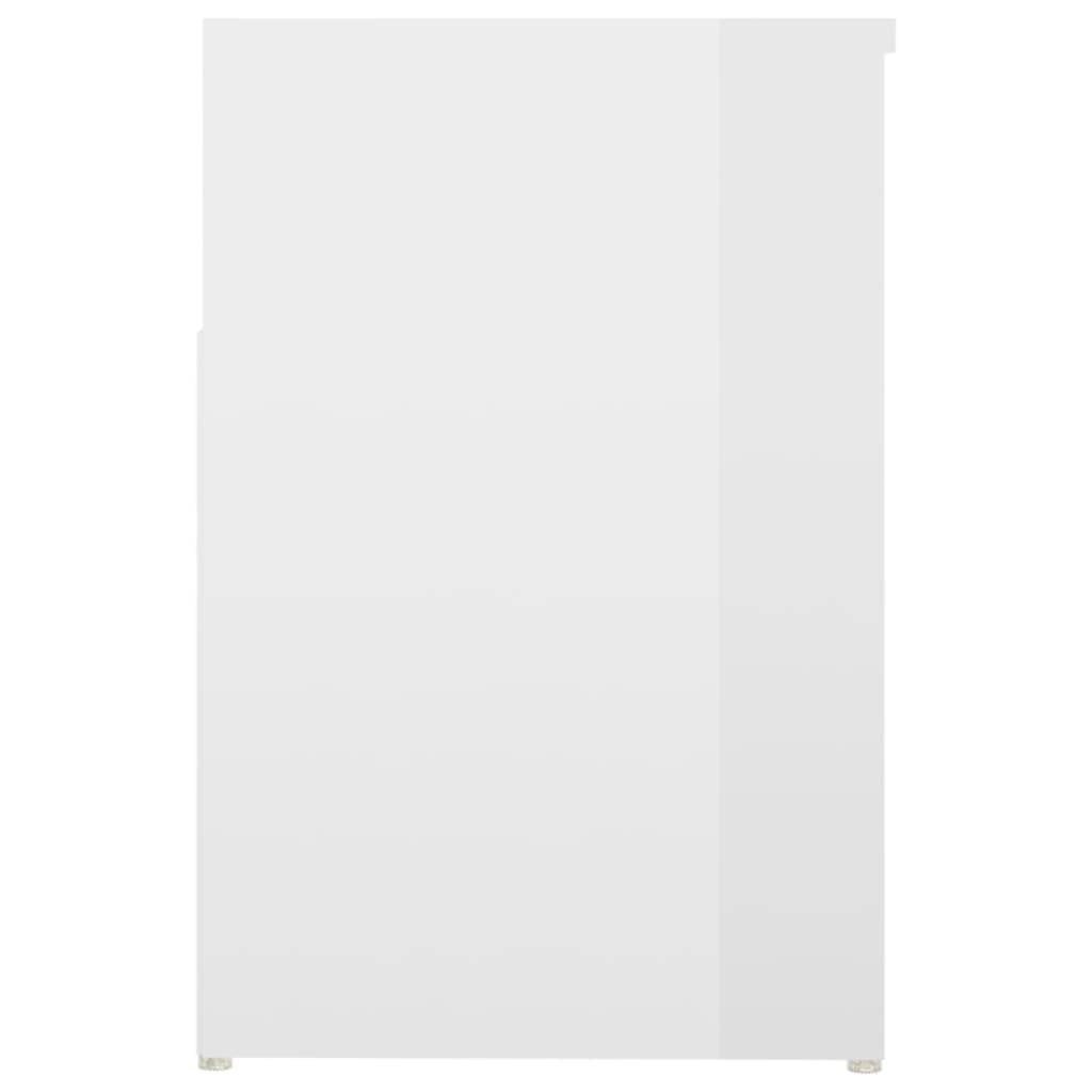 Schoenenbank 80X30X45 Cm Spaanplaat Hoogglans wit