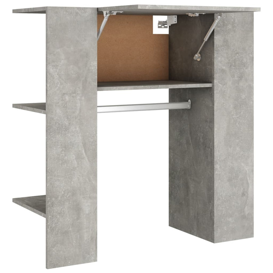 Halmeubel 97,5X37X99Cm Bewerkt Hout Betongrijs
