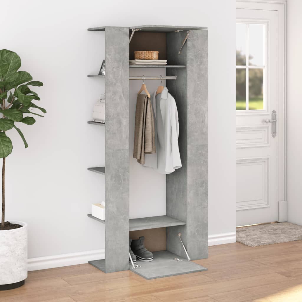 Halmeubel 97,5X37X99Cm Bewerkt Hout Betongrijs