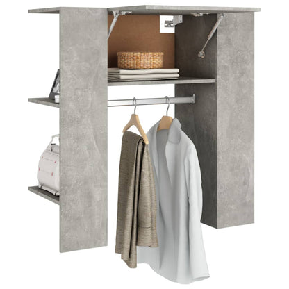 Halmeubel 97,5X37X99Cm Bewerkt Hout Betongrijs