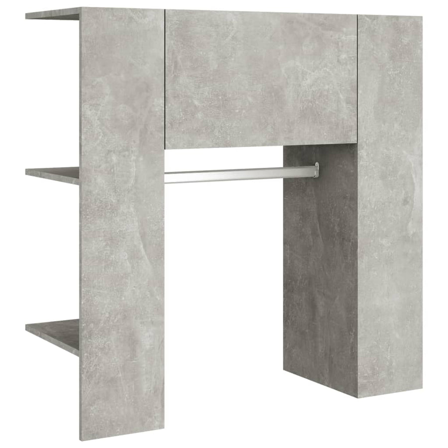 Halmeubel 97,5X37X99Cm Bewerkt Hout Betongrijs