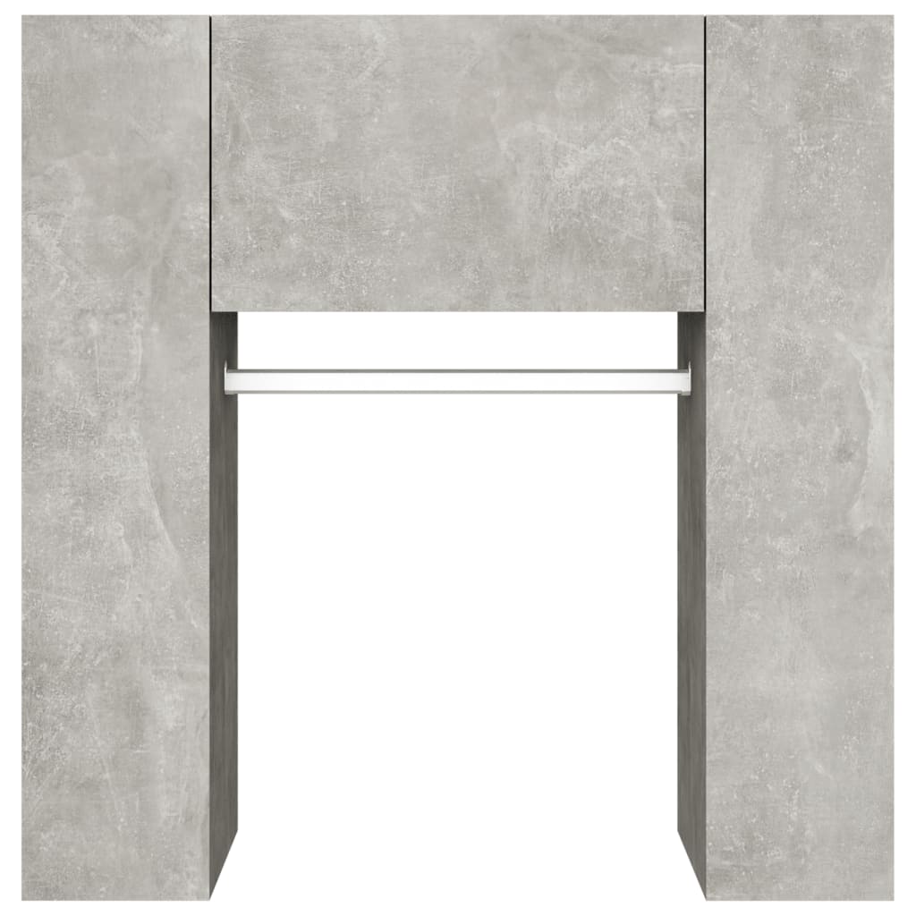 Halmeubel 97,5X37X99Cm Bewerkt Hout Betongrijs