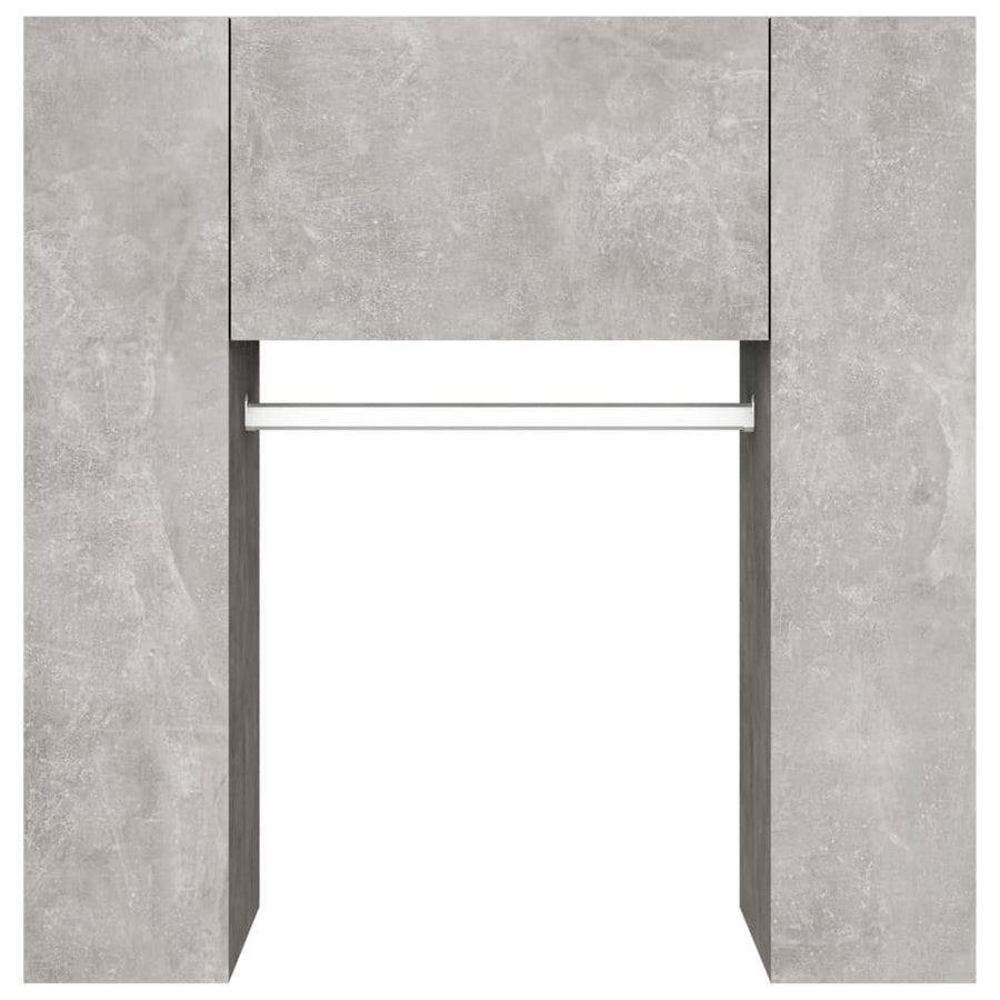 Halmeubel 97,5X37X99Cm Bewerkt Hout Betongrijs