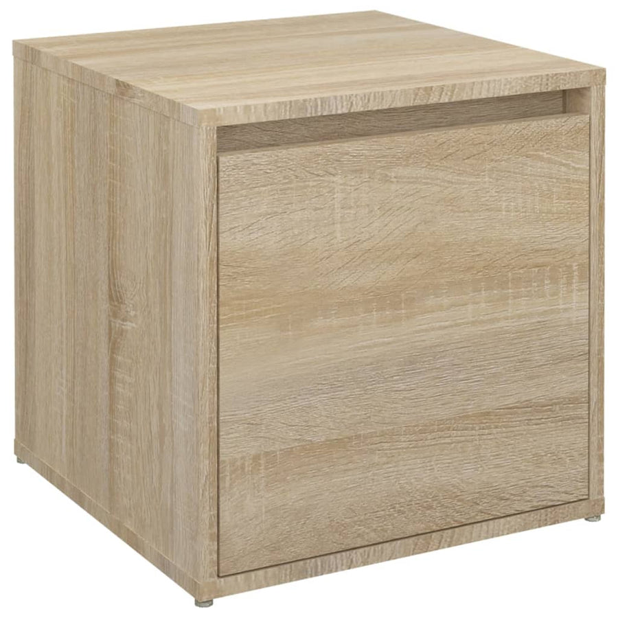 Opbergbox Met Lade 40,5X40X40 Cm Bewerkt Hout Kleur Sonoma eiken