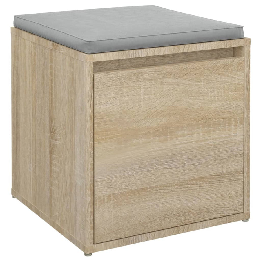 Opbergbox Met Lade 40,5X40X40 Cm Bewerkt Hout Kleur Sonoma eiken