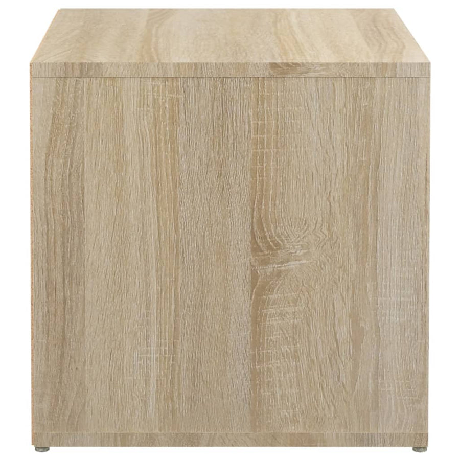 Opbergbox Met Lade 40,5X40X40 Cm Bewerkt Hout Kleur Sonoma eiken