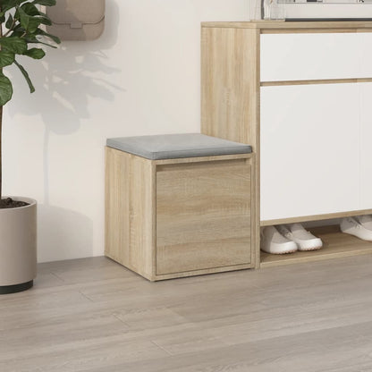 Opbergbox Met Lade 40,5X40X40 Cm Bewerkt Hout Kleur Sonoma eiken