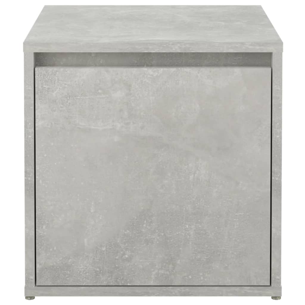 Opbergbox Met Lade 40,5X40X40 Cm Bewerkt Hout Betongrijs