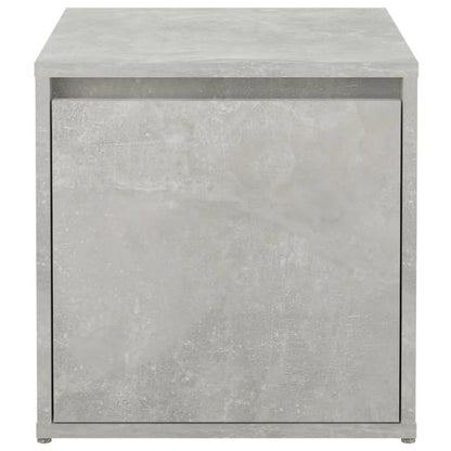 Opbergbox Met Lade 40,5X40X40 Cm Bewerkt Hout Betongrijs