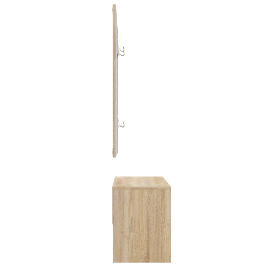 Halmeubelset Bewerkt Hout Sonoma Eiken