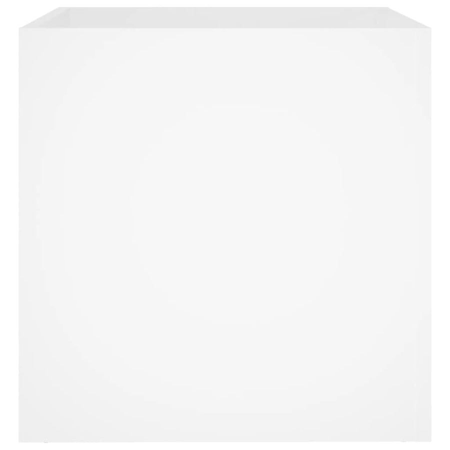 Plantenbak 40X40X40 Cm Bewerkt Hout Wit