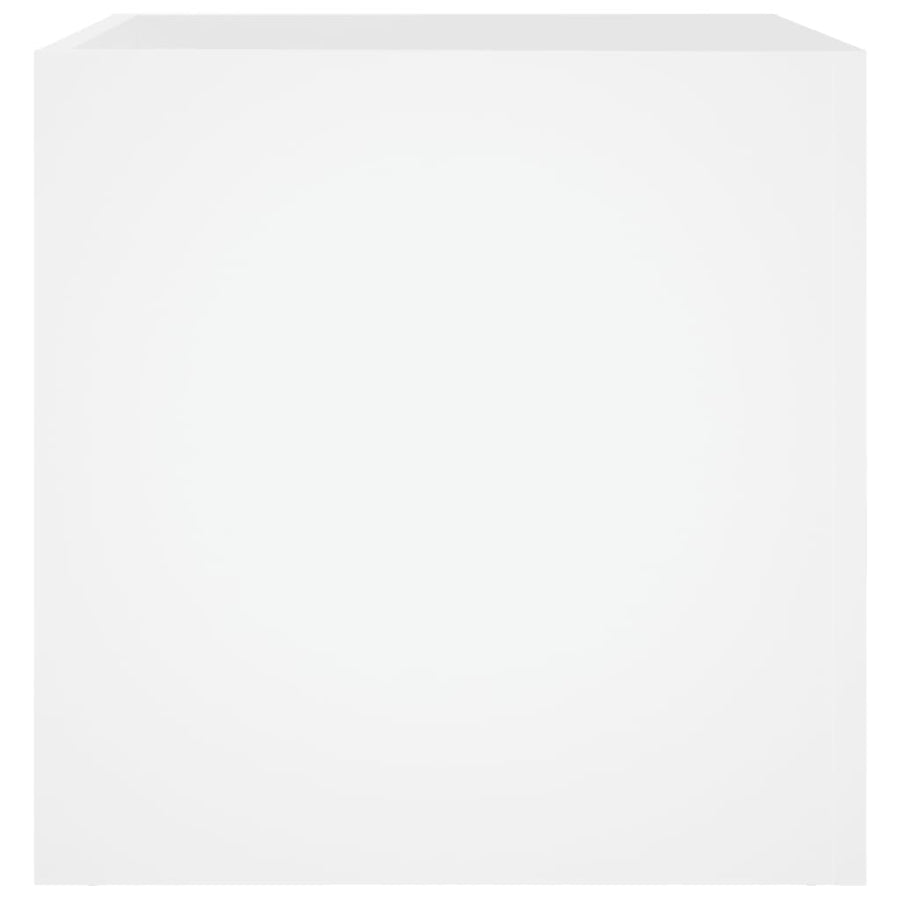 Plantenbak 40X40X40 Cm Bewerkt Hout Wit