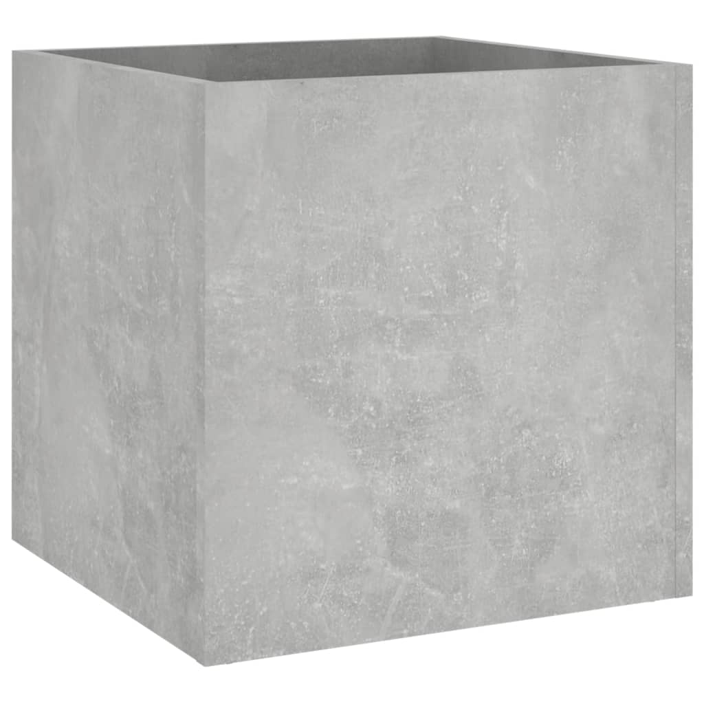 Plantenbak 40X40X40 Cm Bewerkt Hout Betongrijs