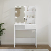 Kaptafel 74,5x40x141 cm wit met LED
