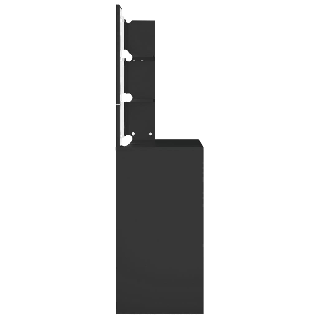 Kaptafel Met Led-Verlichting 74,5X40X141 Cm Zwart