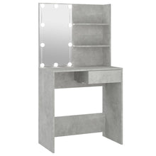 Kaptafel Met Led-Verlichting 74,5X40X4 Cm Betongrijs