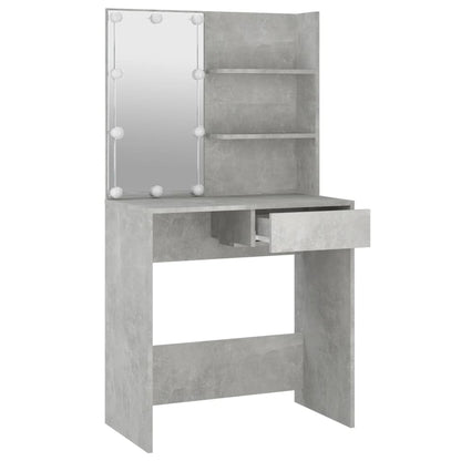 Kaptafel Met Led-Verlichting 74,5X40X4 Cm Betongrijs