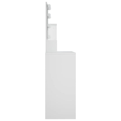 Kaptafel Met Led-Verlichting 86,5X35X36 Cm Wit