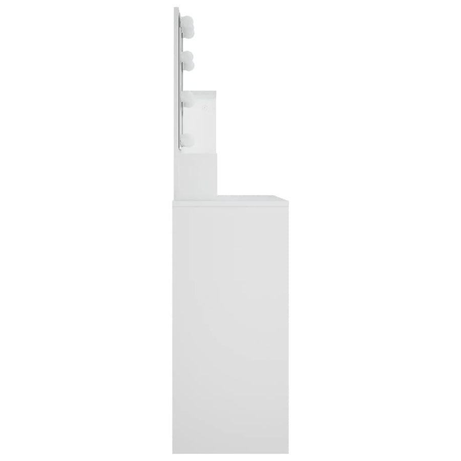 Kaptafel Met Led-Verlichting 86,5X35X36 Cm Wit