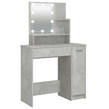 Kaptafel Met Led-Verlichting 86,5X35X36 Cm Betongrijs