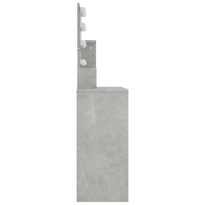 Kaptafel Met Led-Verlichting 86,5X35X36 Cm Betongrijs