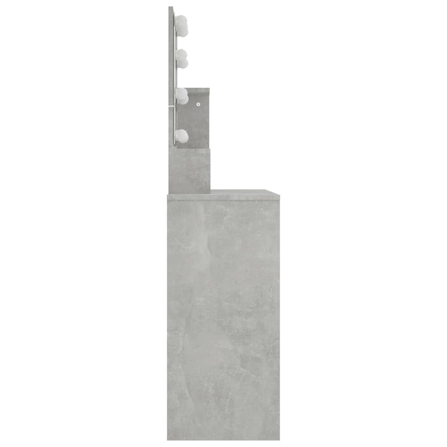 Kaptafel Met Led-Verlichting 86,5X35X36 Cm Betongrijs