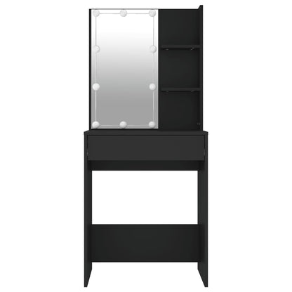 Kaptafel Met Led-Verlichting 60X40X40 Cm Zwart