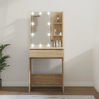 Kaptafel 60x40x140 cm sonoma eiken ledverlichting